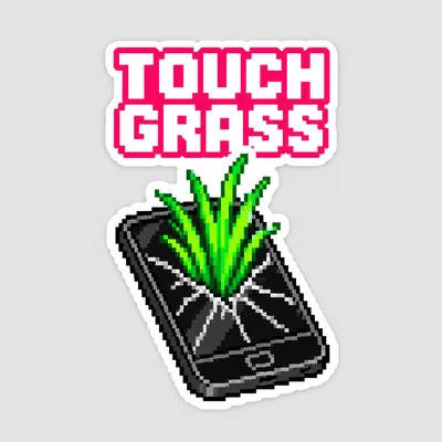 Touch Grass, Beta Run 001 common sticker