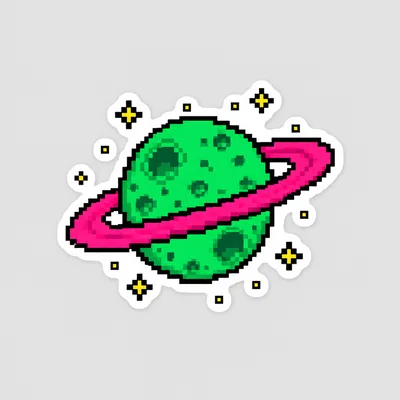 Ringed Planet, Beta Run 001 common sticker