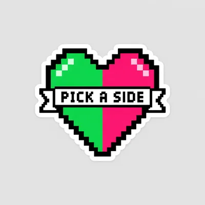 Pick A Side, Beta Run 001 common sticker