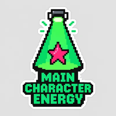 Main Character Energy, Beta Run 001 common sticker