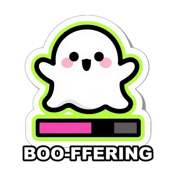 Boo-ffering sticker