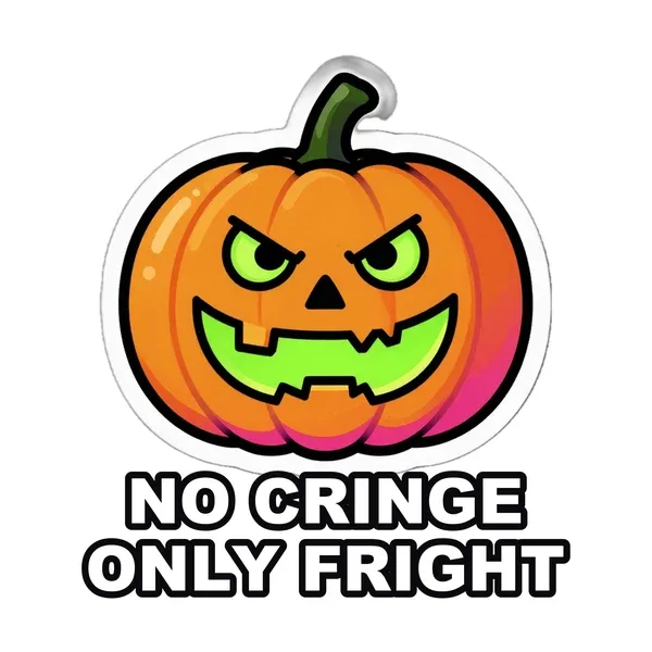 No Cringe, Only Fright sticker
