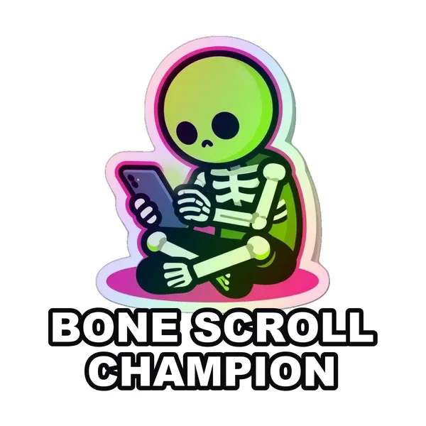 Bone Scroll Champion sticker