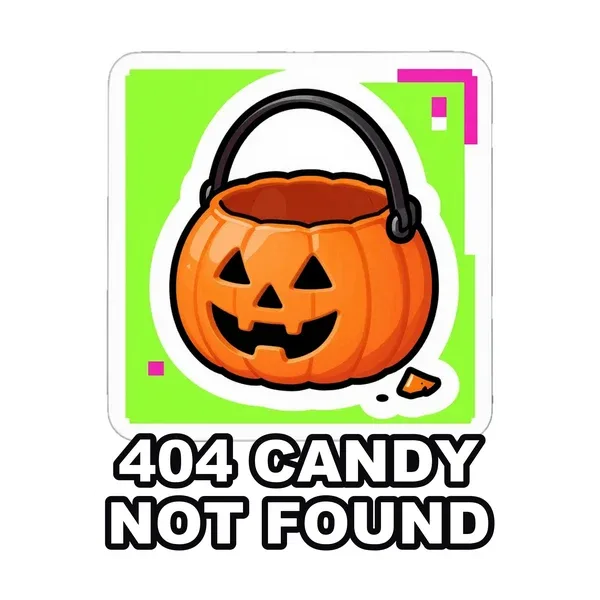 404 Candy Not Found sticker