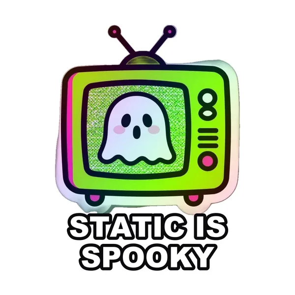 Static Is Spooky sticker