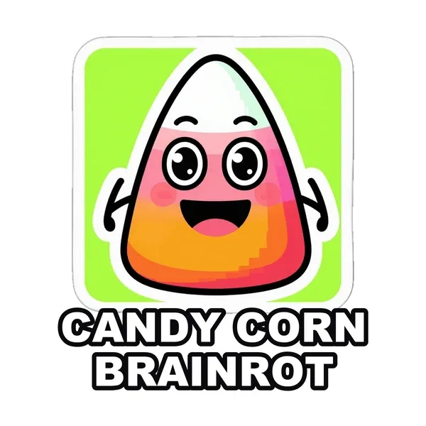 Candy Corn Brainrot sticker