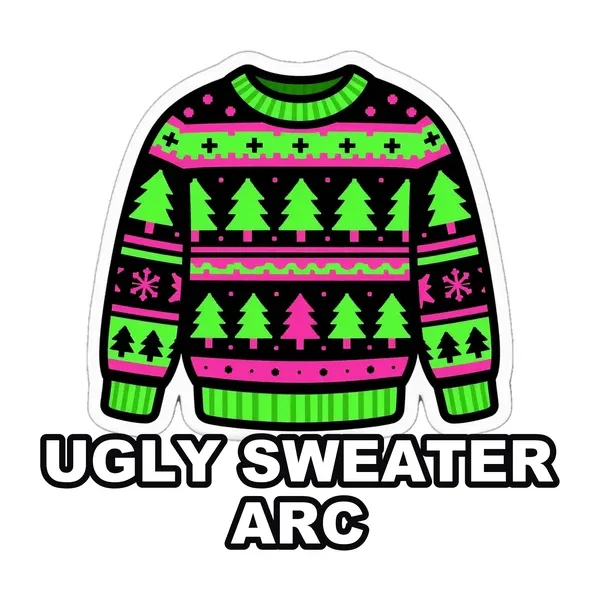 Ugly Sweater Arc sticker