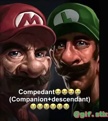 Compedant Plumber Brothers meme sticker