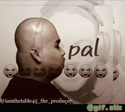 Pal Head Kiss meme sticker