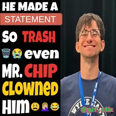 Statement So Trash Clowned Him meme sticker