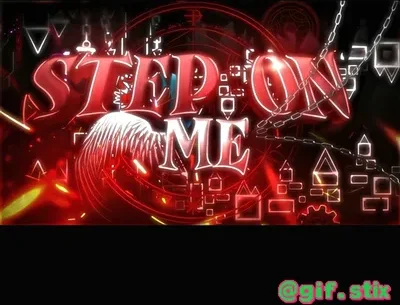 Step On Me Neon meme sticker