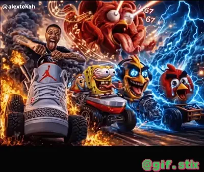 Kart Race Mayhem meme sticker