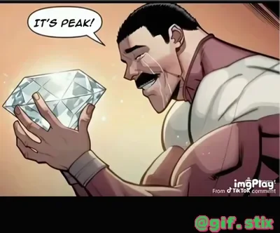 Its Peak Diamond meme sticker