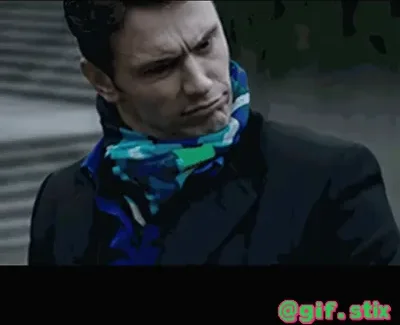 Scarf Side Glance meme sticker