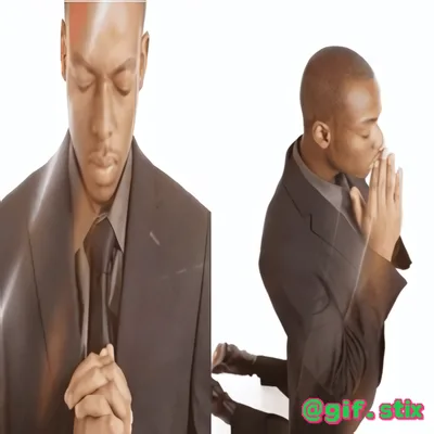 Praying Suit Twins meme sticker