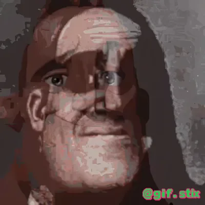 Uncanny Grin Fade meme sticker