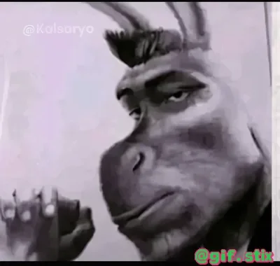 Smug Grey Gremlin meme sticker