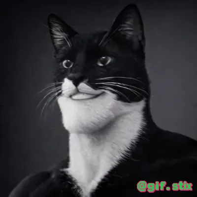 Gentleman Tuxedo Cat meme sticker