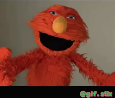 Red Puppet Shout meme sticker