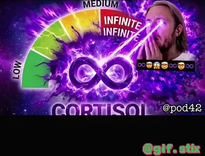 Infinite Cortisol meme sticker