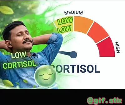 Low Cortisol Chill meme sticker