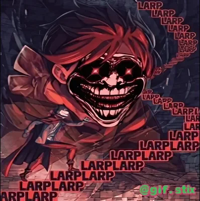 Larp Larp Larp Demon meme sticker