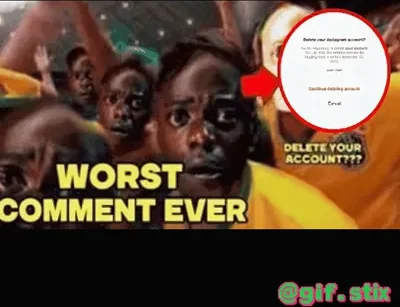 Worst Comment Ever meme sticker