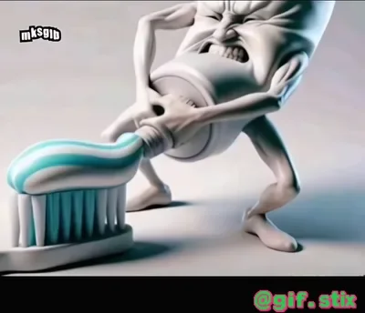 Toothpaste Squeeze Strain meme sticker
