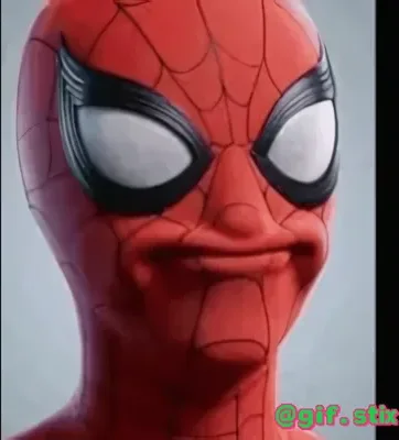Masked Web Hero Smirk meme sticker