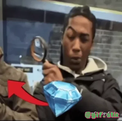 Magnifying Glass Diamond meme sticker