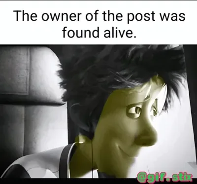 Post Owner Found Alive meme sticker