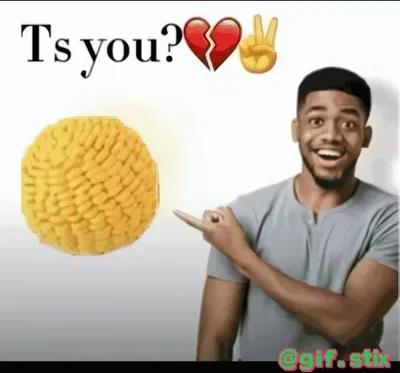 Ts You Corn Ball meme sticker