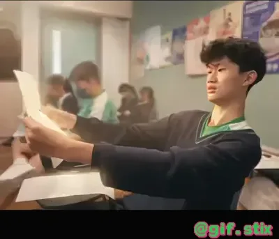 Classroom Paper Reach meme sticker