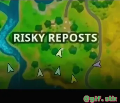 Risky Reposts meme sticker