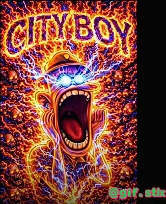 City Boy Scream meme sticker
