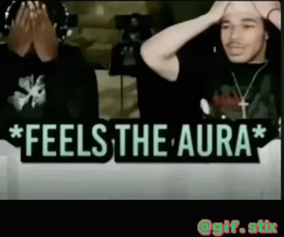 Feels The Aura meme sticker