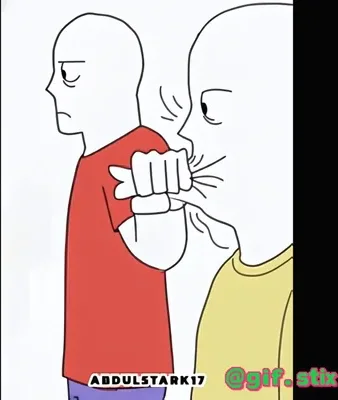Doodle Punch Surprise meme sticker