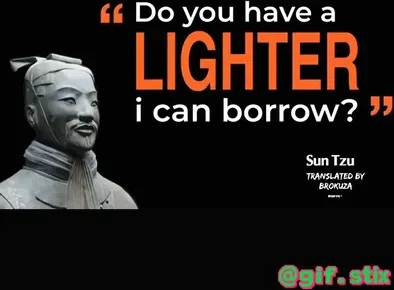 Lighter I Can Borrow Quote meme sticker