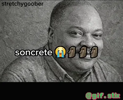 Soncrete Stone Laugh meme sticker