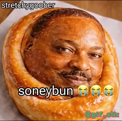 Soneybun Pastry Face meme sticker