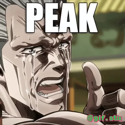 Peak Manga Tears meme sticker