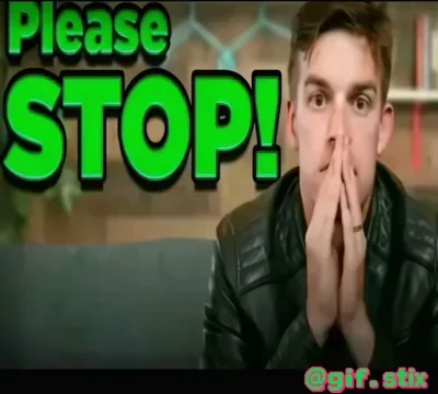 Please Stop meme sticker