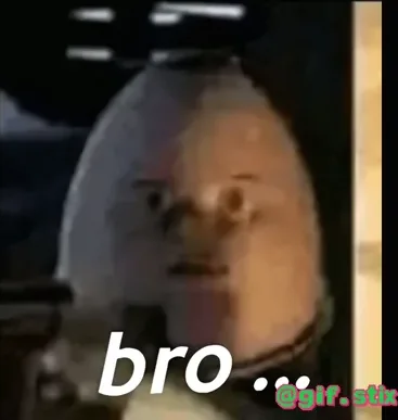 Bro Egg Face meme sticker