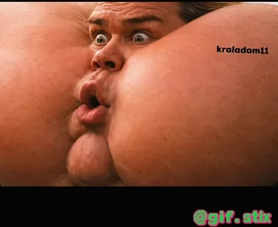 Squished Cheek Stare meme sticker