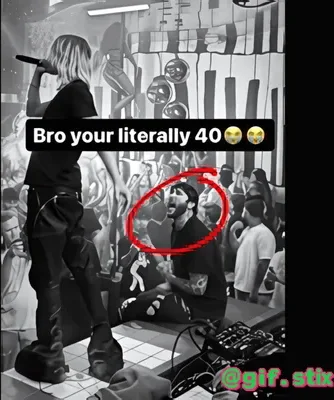 Bro Your Literally 40 meme sticker