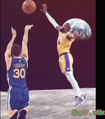 Moon Shot Three Pointer meme sticker