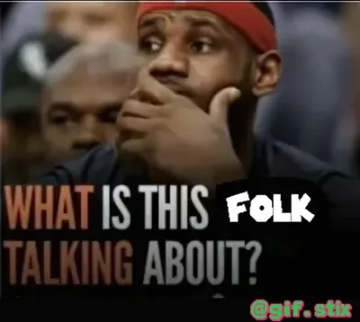 What Is This Folk Talking About meme sticker