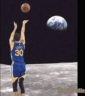 Lunar Jump Shot meme sticker
