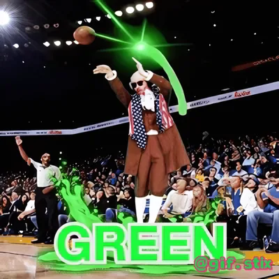 Green Laser Courtside meme sticker