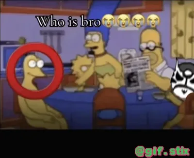 Who Is Bro Cartoon Couch meme sticker